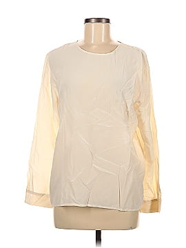 Shelly Long Sleeve Silk Top (view 1)