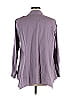 LOGO by Lori Goldstein 100% Cotton Gray Long Sleeve Button-Down Shirt Size M - photo 2