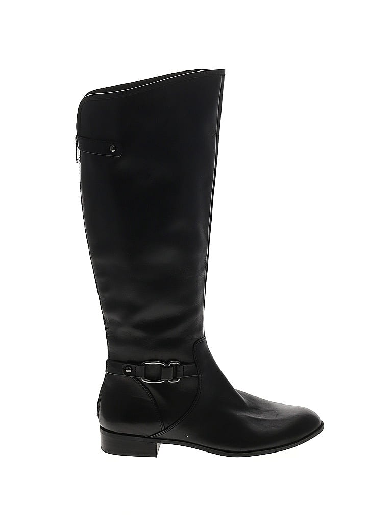 AK Anne Klein 100% Leather Black Boots Size 9 - 67% off | ThredUp