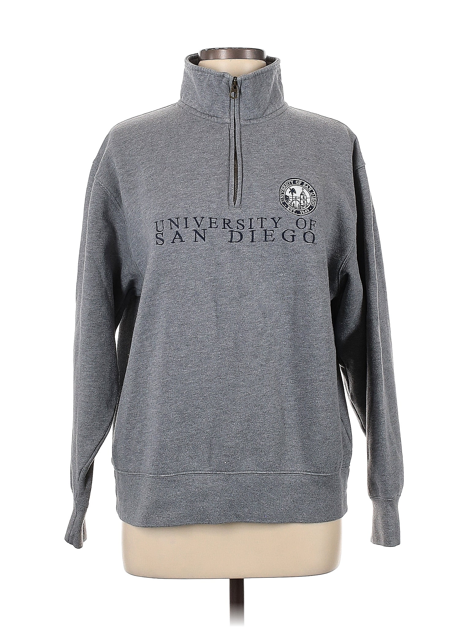 Vintage 90'S Jansport college sweatshirt, size L, men's unclear gray type Vintage Second Hand main image 1