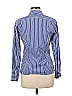 INC International Concepts 100% Cotton Stripes Blue Long Sleeve Button-Down Shirt Size 8 (Petite) - photo 2