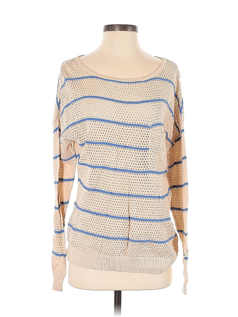 Assorted Brands Stripes Tan Pullover Sweater Size 1 - photo 1