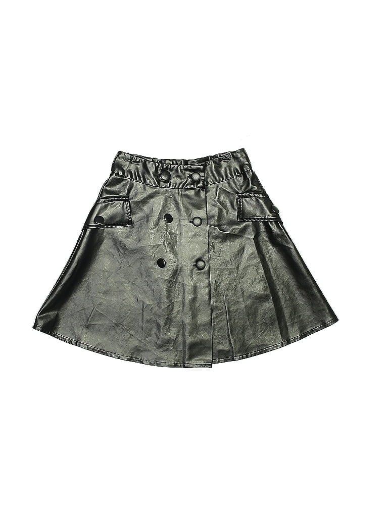 Elisa B. Solid Tortoise Silver Skirt Size M (Kids) - photo 1