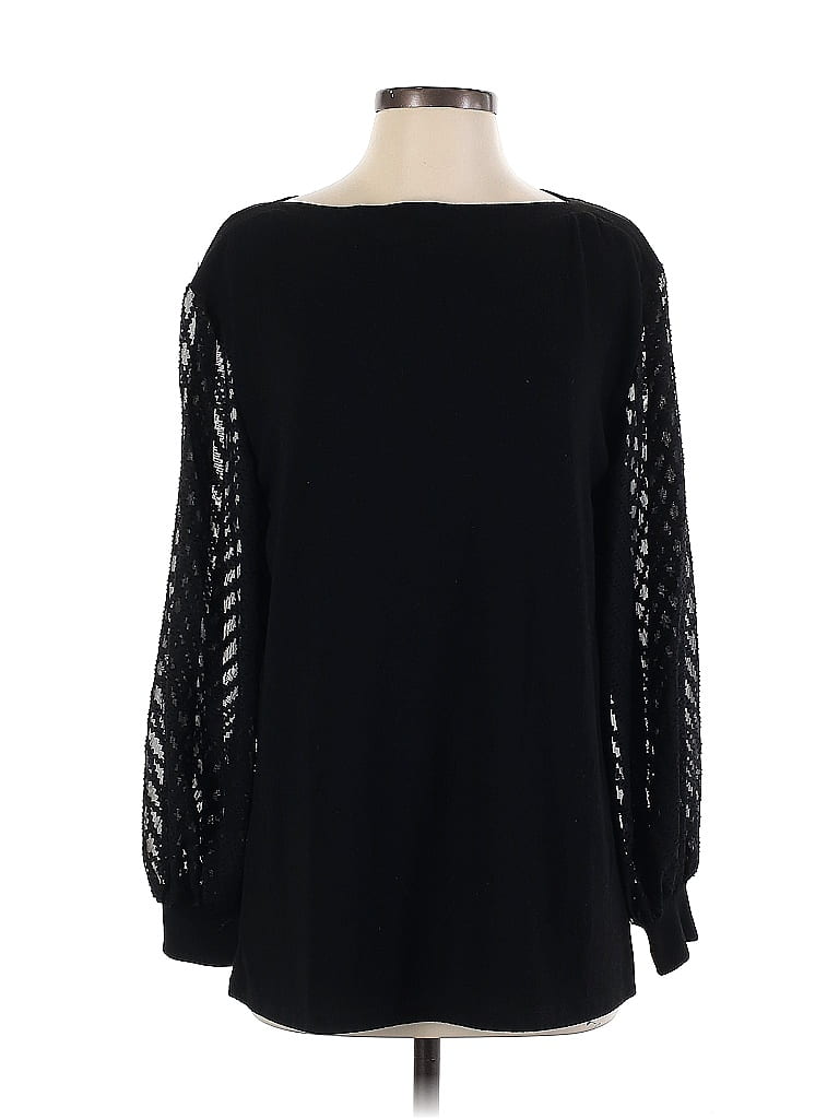 Amaryllis Black Long Sleeve Blouse Size S - photo 1