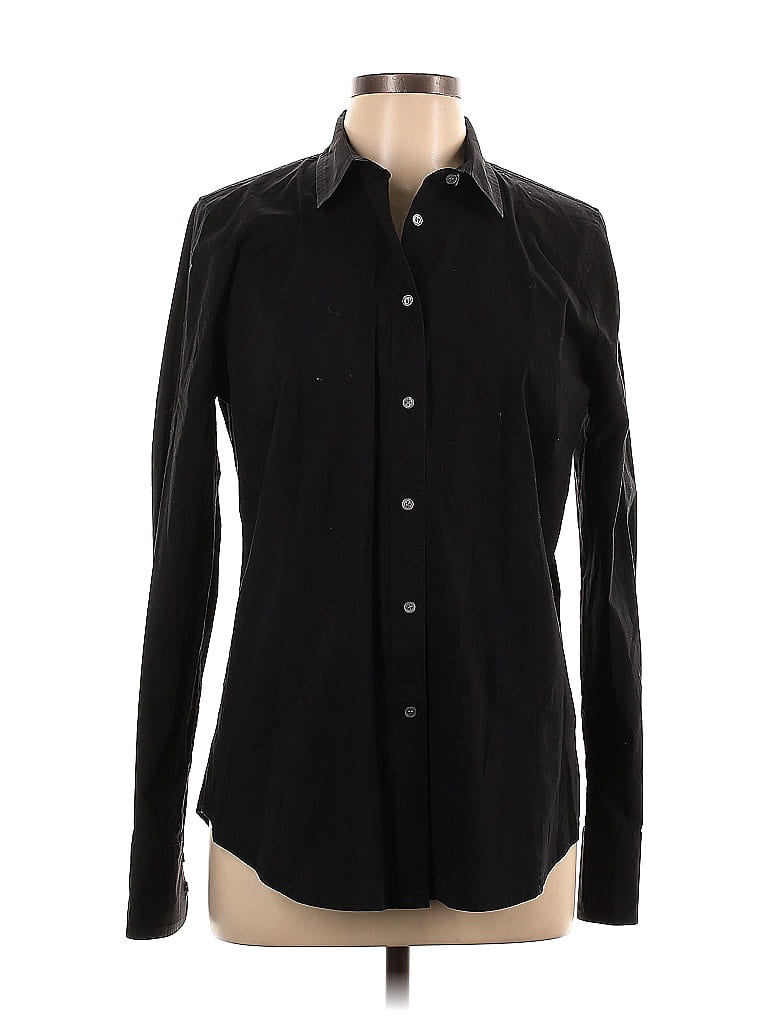 J Crew 365 Black Long Sleeve Button Down Shirt Size 10 Tall 72 Off