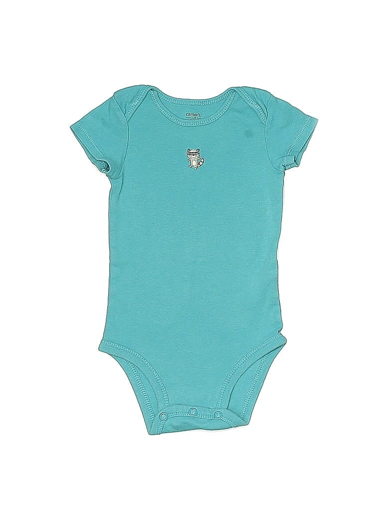 Click to view more detailed imagery on our partner's website Pre-owned Carter's Babies' Short Sleeve Onesie In Blue