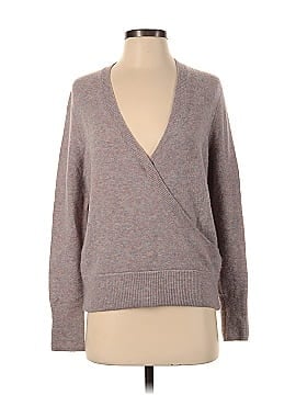 Madewell Wrap-Front Pullover Sweater in Coziest Yarn (view 1)