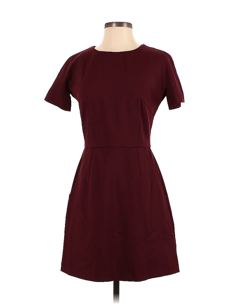 French Connection Solid Burgundy Cocktail Dress Size 4 - 66% off | ThredUp