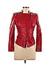 Unbranded 100% Polyurethane Red Faux Leather Jacket Size L - photo 1