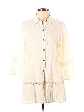 Isaac Mizrahi 3/4 Sleeve Button-Down Shirt (view 1)