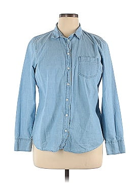 J.Crew Factory Store Long Sleeve Button-Down Shirt (view 1)