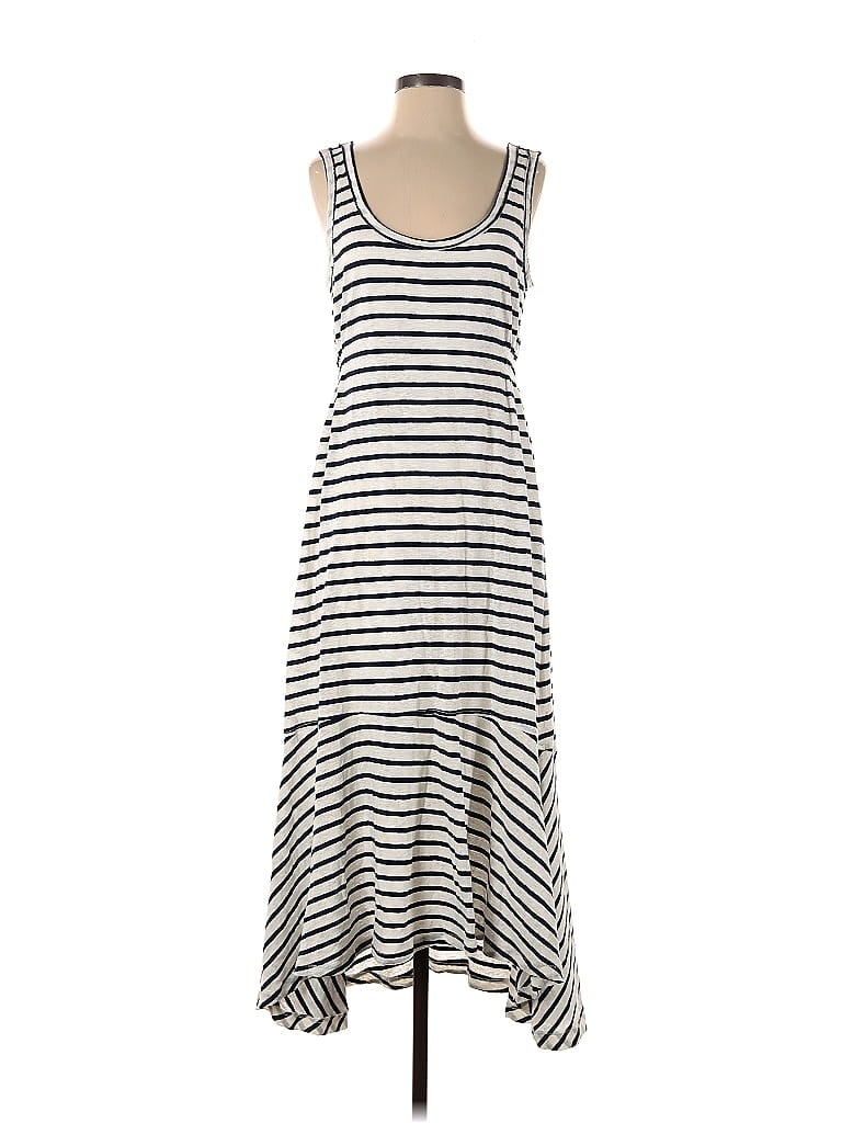 Splendid Stripes Ivory Casual Dress Size S - photo 1