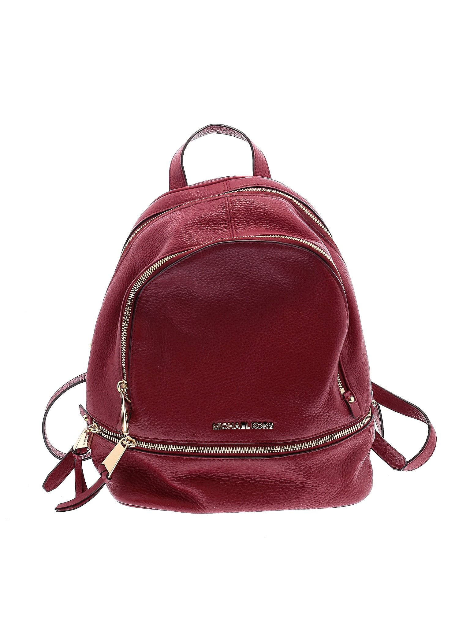Michael Kors Studded Leather Backpack Red B37 MICHAEL KORS Bristol Medium Studded Leather Backpack  main image 2
