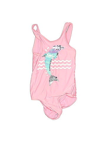 Gap Kids Graphic Pink One Piece Swimsuit Size M Tots 46 off