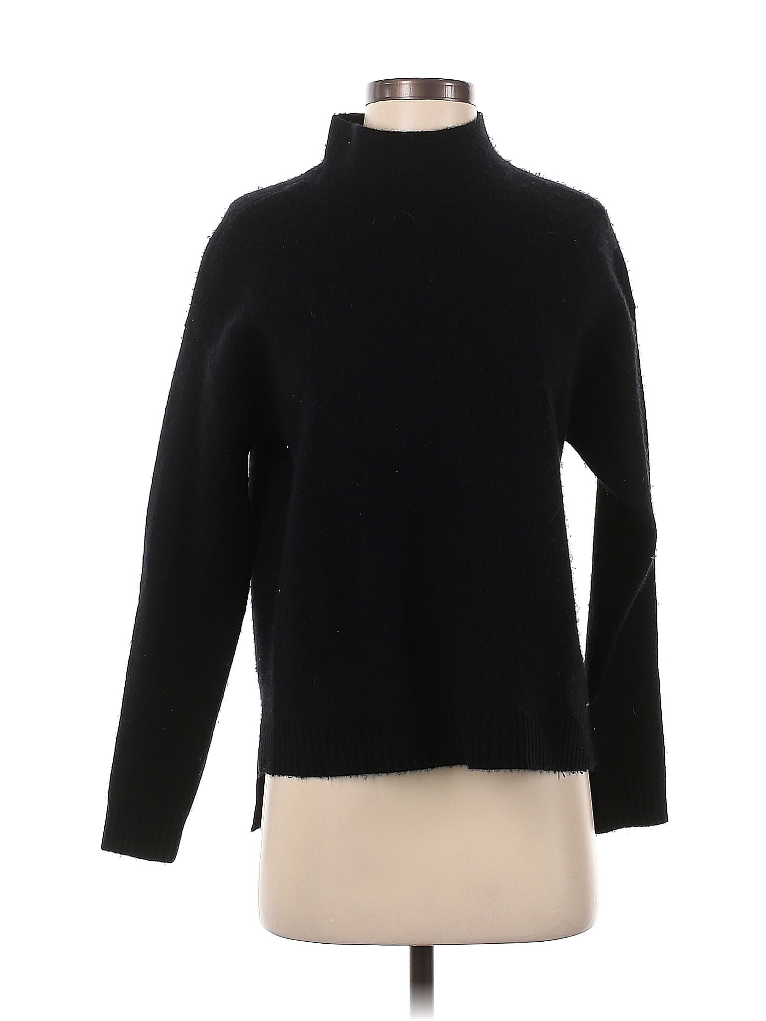 Saks Fifth Avenue Solid Black Wool Pullover Sweater Size XS - 72% off ...