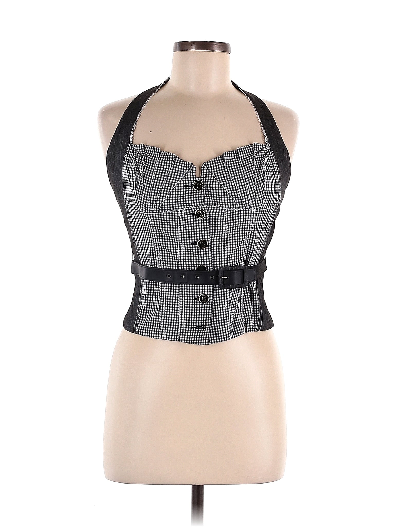 Bebe Sheer Blouse Top (XS/S)