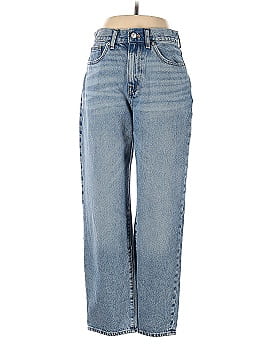 Madewell Petite Baggy Straight Jeans in Olvera Wash (view 1)
