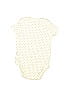 Carter's 100% Cotton Hearts Polka Dots Ivory Short Sleeve Onesie 3-6 MO / 6 MO - photo 2