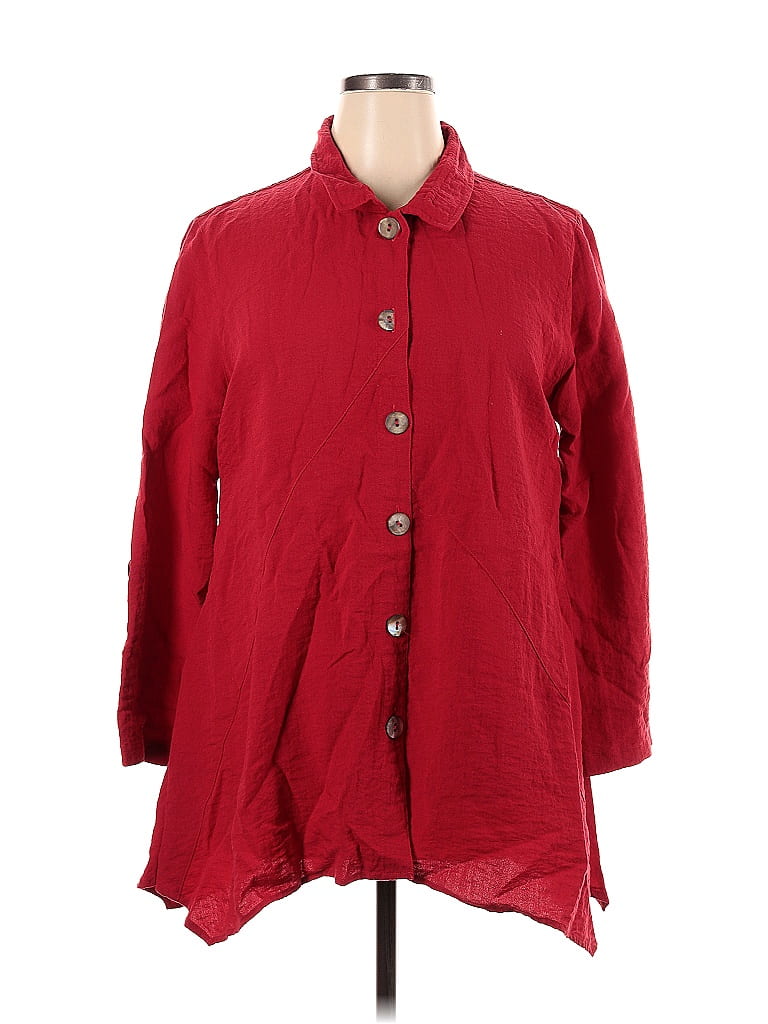 John Mark Red Long Sleeve Button-Down Shirt Size XL - 76% off | ThredUp