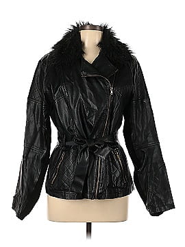 Attention Faux Leather Jacket (view 1)