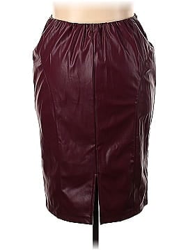 Simply Emma Faux Leather Skirt (view 2)
