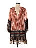 Plastic Island 100% Polyester Paisley Brown Casual Dress Size 2 - 4 - photo 1