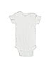 Gerber 100% Cotton Jacquard Solid White Short Sleeve Onesie Size 3-6 mo - photo 2