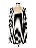 American Eagle Outfitters Stripes Black Casual Dress Size L - photo 1