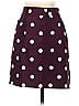 Zara 100% Polyester Polka Dots Burgundy Casual Skirt Size XS - photo 2