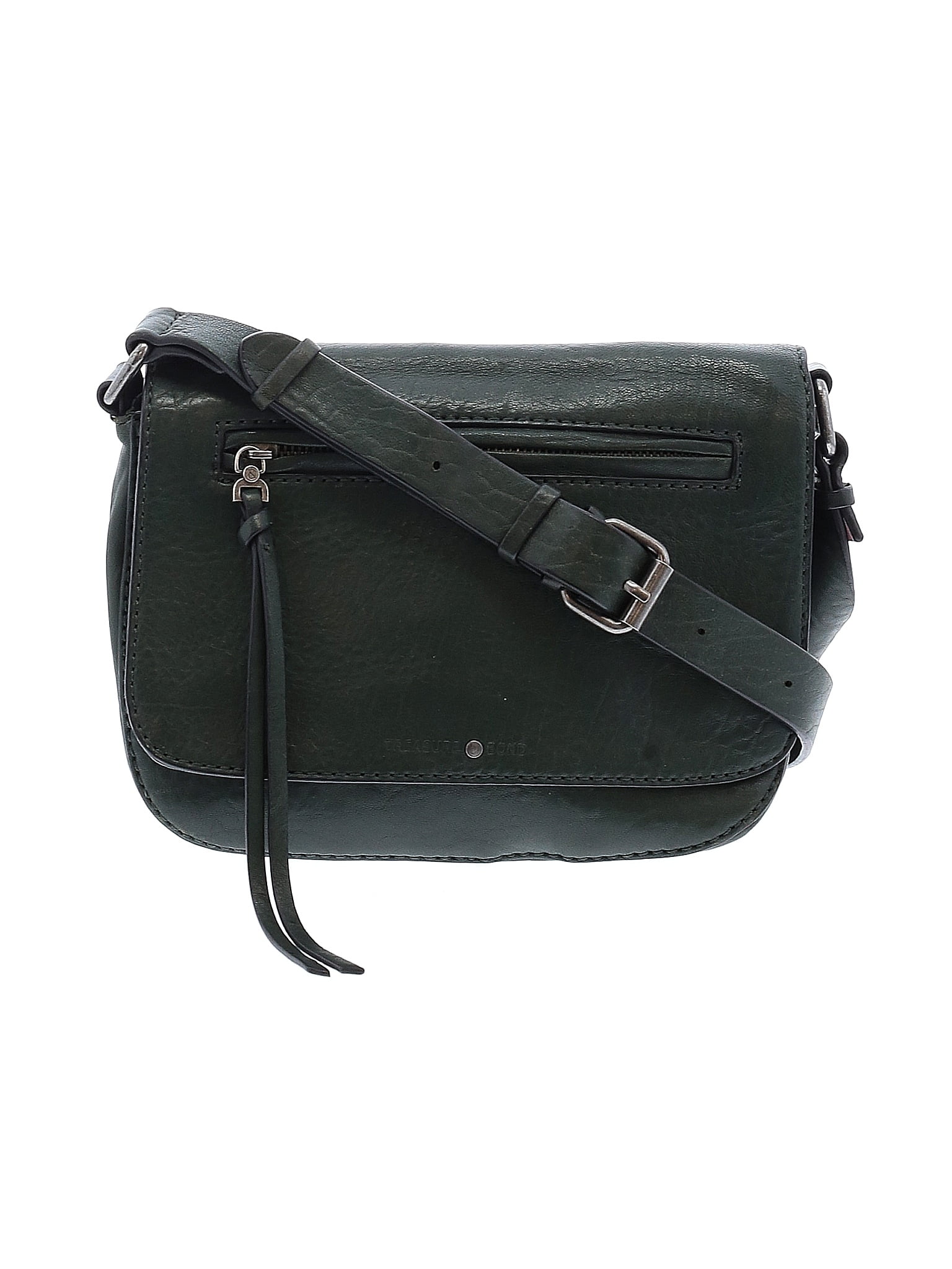 Treasure & Bond Lex Leather Crossbody Bag Black