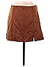 Glo Solid Brown Casual Skirt Size M - photo 1
