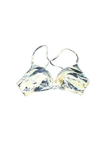 Athleta Acid Wash Print Brocade Graphic Camo Gold Swimsuit Top