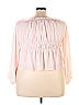 Fashion 100% Polyester Pink Long Sleeve Blouse Size XXL - photo 2