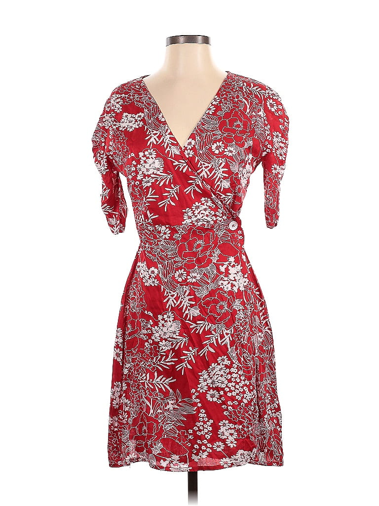Brave Soul 100% Viscose Red Casual Dress Size S - photo 1