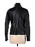 Vera Pelle 100% Viscose Solid Black Faux Leather Jacket Size 46 (IT) - photo 2