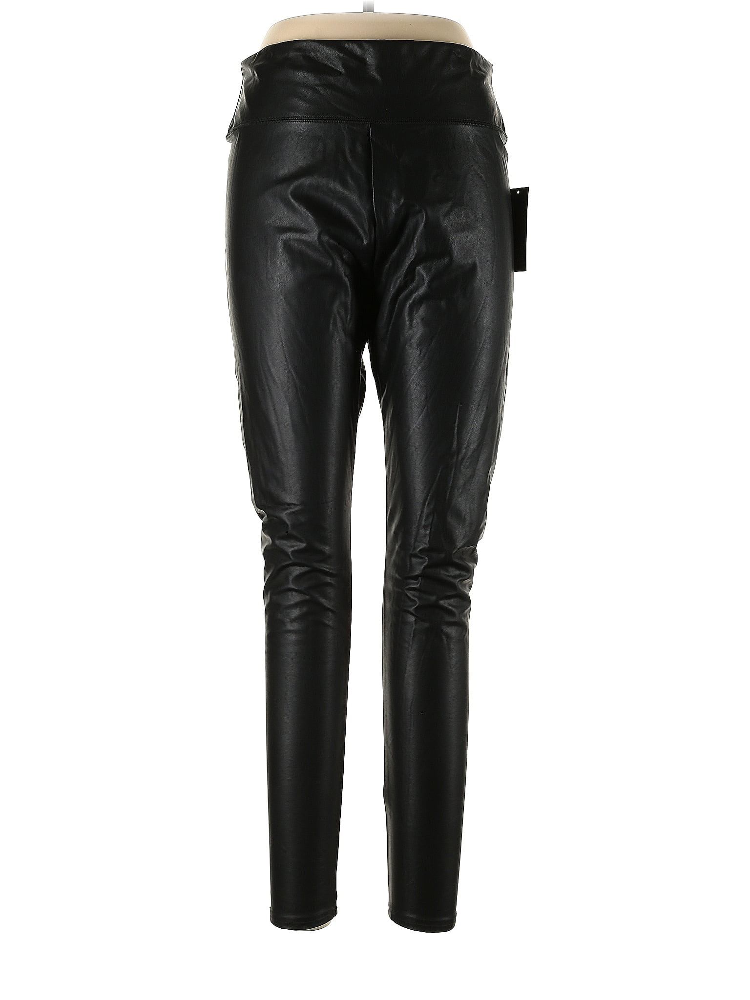 Wild Fable Black Faux Leather Pants Size L - 37% off | ThredUp