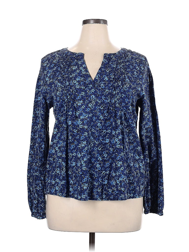 Blouse Femme Gap Manches Longues Bleue En 100% Coton - Taille XS - Neuf Avec étiquettes