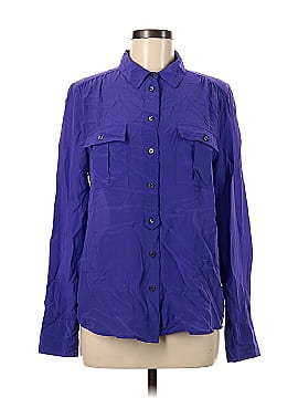 J.Crew Factory Store Long Sleeve Silk Top (view 1)