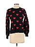 Marled by Reunited Hearts Polka Dots Black Pullover Sweater Size S - photo 1