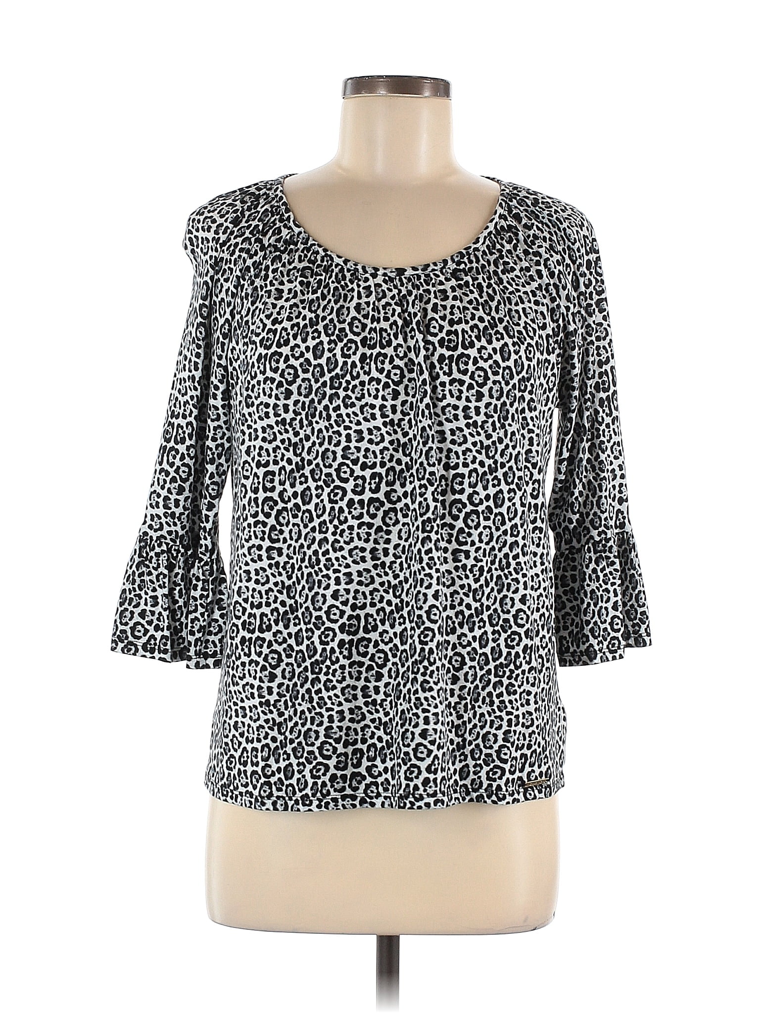MICHAEL by MICHAEL KORS Size XL Grey Silver Cotton Blend Pullover main image 1