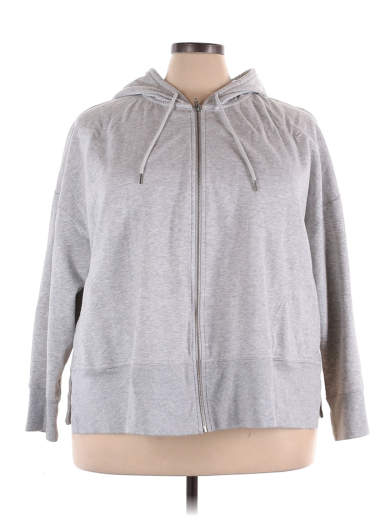 Terra & Sky Gray Zip Up Hoodie Size 3X (Plus) - 28% off | ThredUp