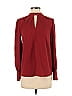 1.State 100% Polyester Burgundy Long Sleeve Blouse Size XS - photo 1