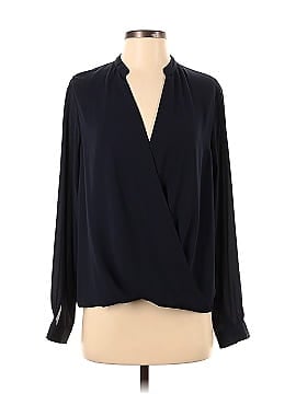 Tobey Grey Long Sleeve Blouse (view 1)