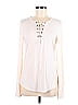 H by Bordeaux Ivory Long Sleeve T-Shirt Size M - photo 1