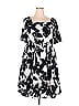 BLOOMCHIC Floral Motif Graphic Black Casual Dress Size 22 (Plus) - photo 1