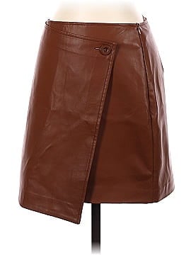 Molly Green Faux Leather Skirt (view 1)
