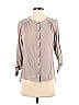 Trina Turk Gray Long Sleeve Button-Down Shirt Size S - photo 1