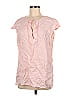 Ellen Tracy 100% Linen Pink Short Sleeve Blouse Size M - photo 1