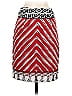 We Love Vera 100% Cotton Graphic Stripes Aztec Or Tribal Print Chevron Red Casual Skirt Size 0 - photo 2