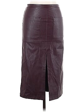 Pinko Faux Leather Skirt (view 1)